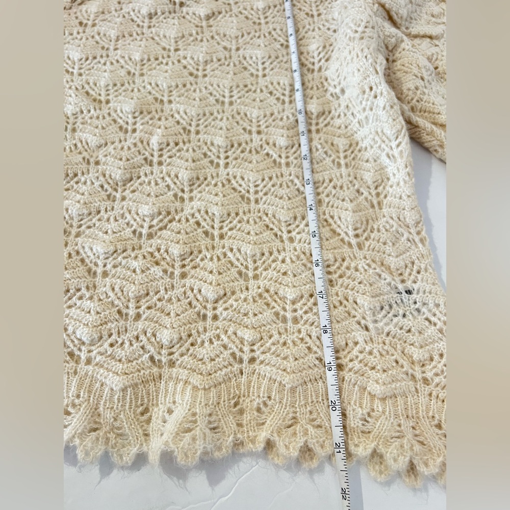 ZARA Romantic Open Knit Sweater. L NWT - Picture 8 of 10